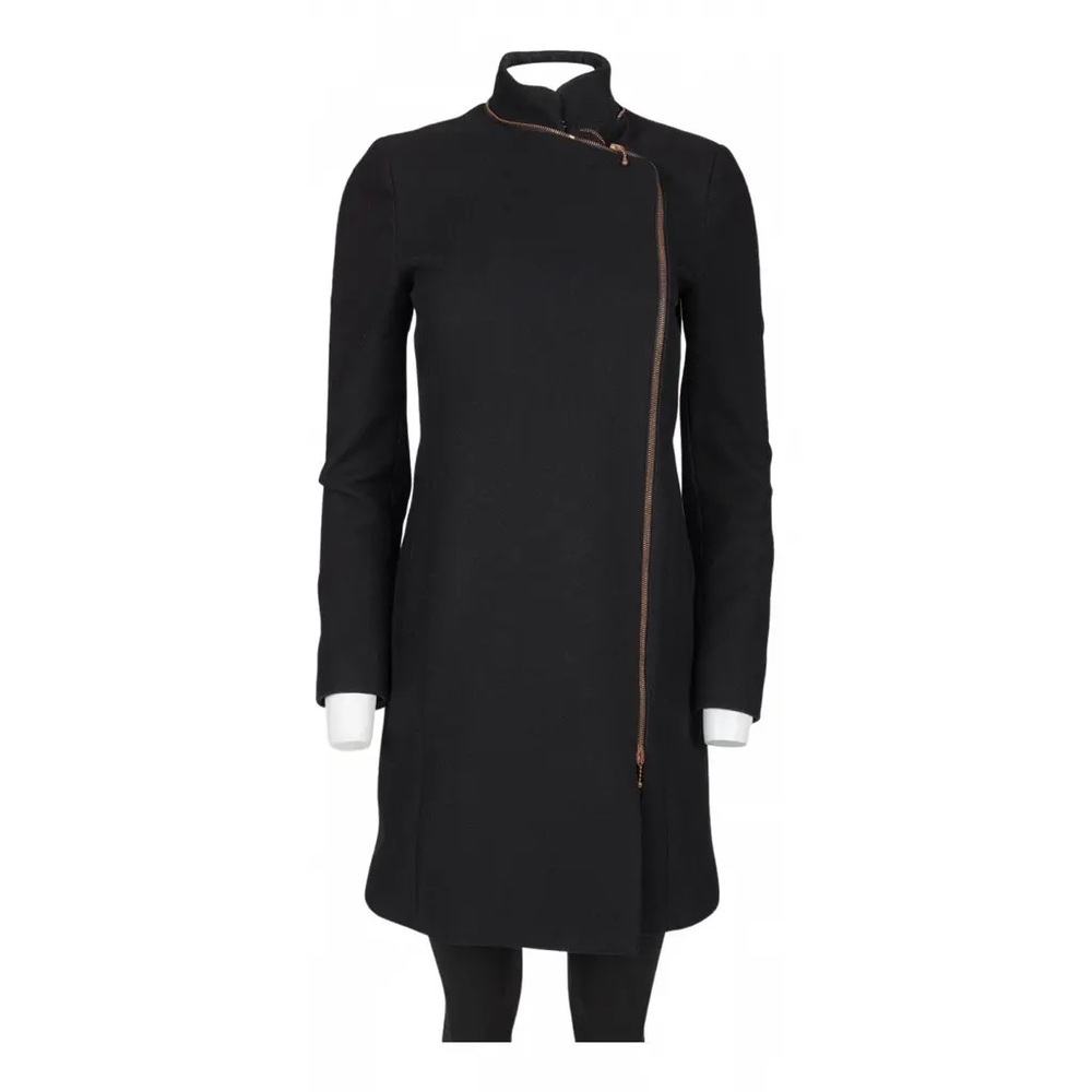 Alexander McQueen McQ Black Long Sleeve Peacoat